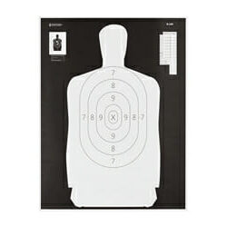 Action Tgt B34 Blk/Wht Silho 100Pk