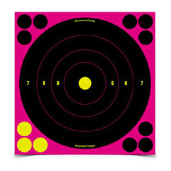 B/C Sht-N-C Bullseye Tgt Pink 6-8"