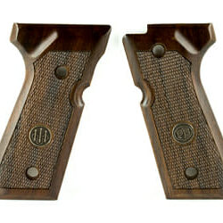 Beretta Grips 92 96Fs Wood Chkrd