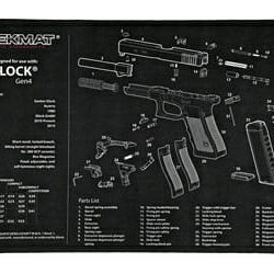 Tekmat Pistol Mat For Glk Gen 4 Blk