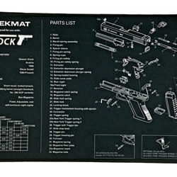Tekmat Pistol Mat For Glock Blk