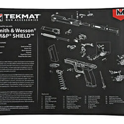 Tekmat Ultra Pstl Mat S&W Shield Blk