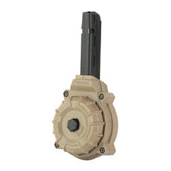 Promag Glock 17/19 9Mm Drum 50Rd Fde