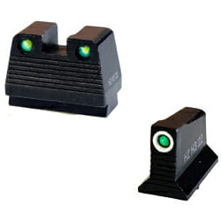 Glock N2 Mos Ns Grn/Wht Ring