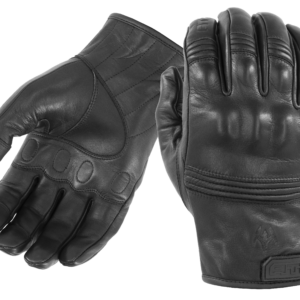All-Leather Gloves with Knuckle Armor