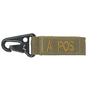 Embroidered Blood Type Tags (A+)