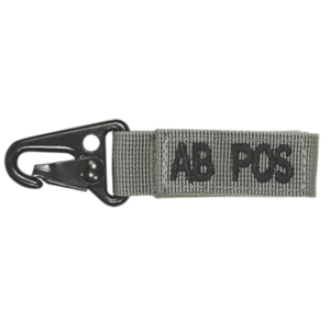 Embroidered Blood Type Tags (AB+)