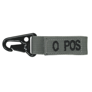 Embroidered Blood Type Tags (O+)