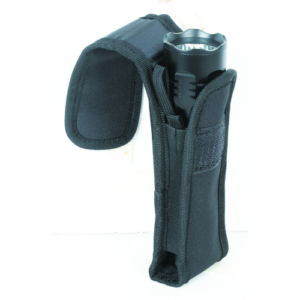 Flashlight Pouch W/ Adjustable Cover & Elastic Sides
