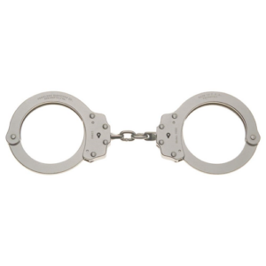 Model 702C Oversize Chain Link Handcuff - Nickel Finish