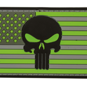Punisher Flag - (Hi-Viz Green & Gray)