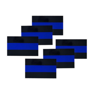 Reflective Thin Blue Line License Plate Stickers
