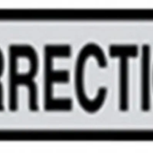 Shield Decal Corrections 5'' X 23''
