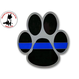 Thin Blue Line Paw Sticker