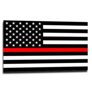 Thin Red Line American Flag Sticker