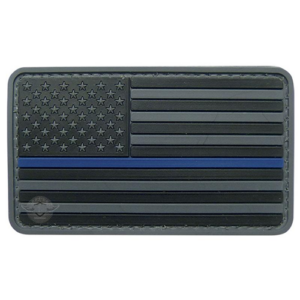 U.S. Flag Black w/ Blue Stripe Morale Patch