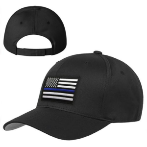 Velcro Hat - Thin Blue Line American Flag