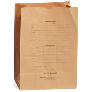 Preprinted Kraft Evidence Bags (Set of 100)