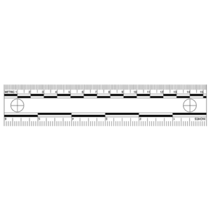 White Photo Evidence Scales (6'')