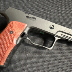 Sharps 320 Improved Grip Module Black Anodize w/Brazilian Cherry Grips