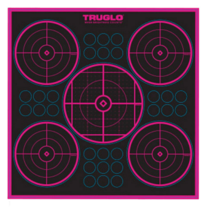 Target Pink 5-Bull 12'' x 12'' - 6 Pack