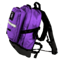 L.A. Rescue Day Pack Backpack - responder day pack in purple