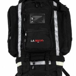 L.A. Rescue Ultimate 72 Hour Deployment Pack - USAR deployment backpack in black, 28-inch vertical profile