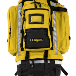 L.A. Rescue Ultimate 72 Hour Deployment Pack - USAR deployment backpack in yellow, 28-inch vertical profile