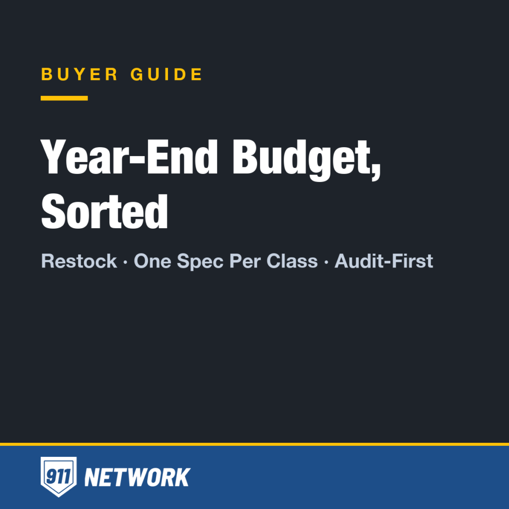 Year-End Budget, Sorted — duty-gear spending guide