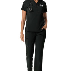 5.11 Women's One Pocket Scrub Top, Black