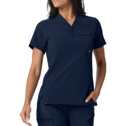 5.11 Women's One Pocket Scrub Top, Pacific Navy, alternate view