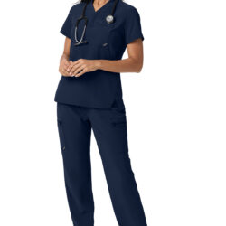 5.11 Women's One Pocket Scrub Top, Pacific Navy