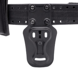 Safariland CUBL2 cantable belt loop mounted on a HOLLE belt (mid-ride shown)